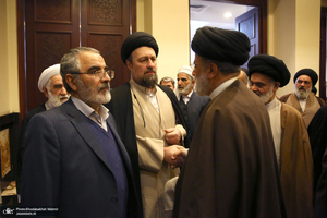 حاشیه تجدید میثاق اعضای مجلس خبرگان رهبری با آرمان های امام خمینی (س)