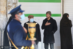 دسته عزاداری خادمان حرم کریمه اهل بیت (ع) در روز شهادت حضرت زهرا (س)‎‎