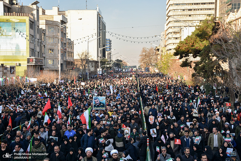 حضور میلیون ها تهرانی در تشییع پیکر مطهر سردار قاسم سلیمانی - 6 