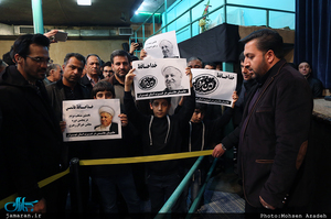  مراسم وداع با پیکر آیت الله هاشمی رفسنجانی(ره) در حسینیه جماران