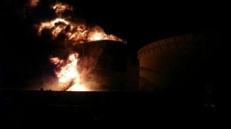 آتش سوزی پالایشگاه نفت تهران با مخزن 500 هزار لیتری مهار شد
