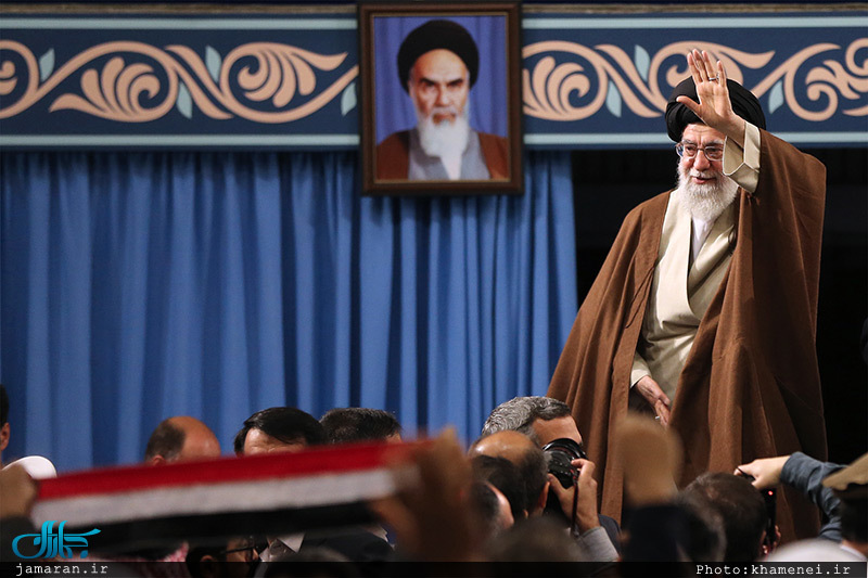 دیدار شرکت‌کنندگان در اجلاس «محبان اهل‌بیت(ع) و مسئله تکفیری‌ها» با رهبر معظم انقلاب 