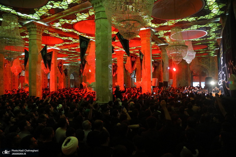 مراسم عزاداری سالروز شهادت امام جعفر صادق (ع) در مسجد اعظم قم