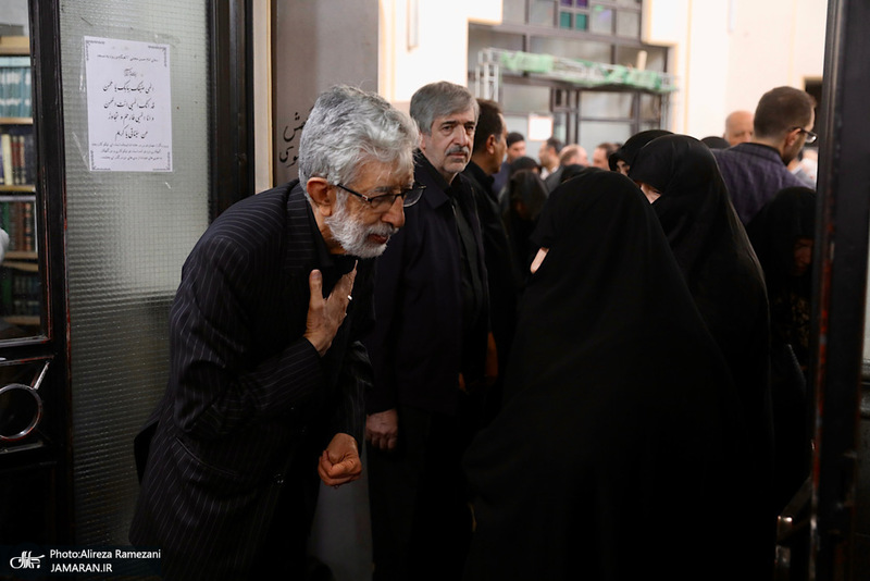 مراسم تشييع مادر غلامعلی حداد عادل