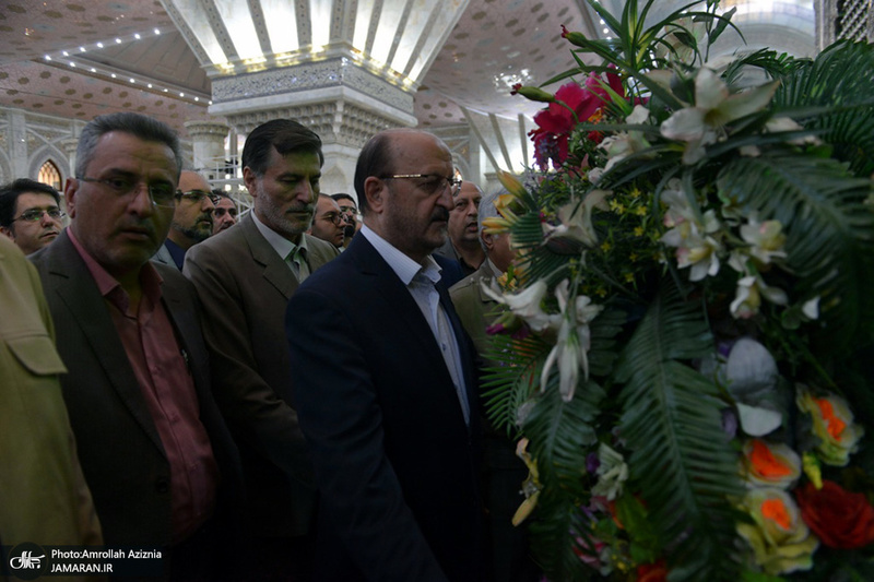 تجدید میثاق امام جمعه و استاندار قزوین با آرمان های حضرت امام(س)