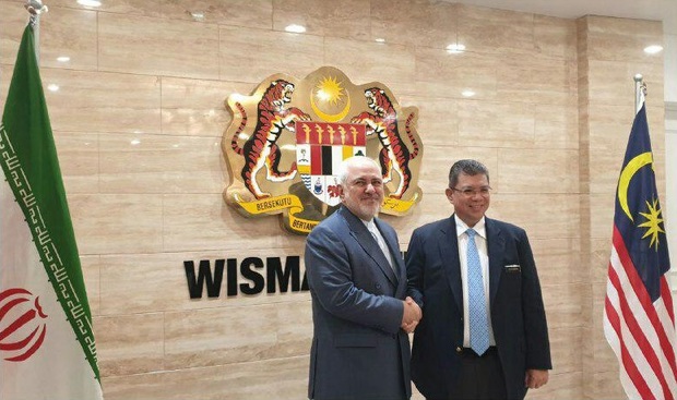 دیدار ظریف با وزیرخارجه مالزی