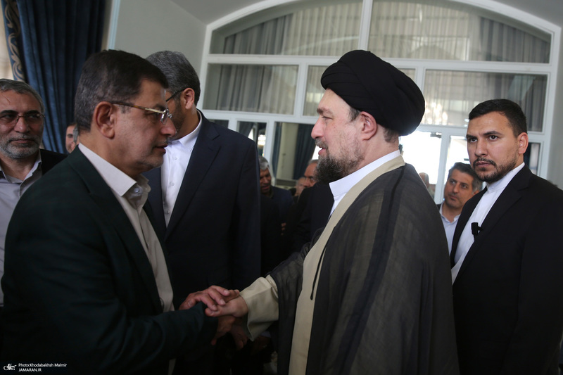 دیدار استاندار تهران و مدیران استان با سید حسن خمینی