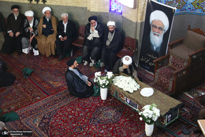 مراسم تشییع آیت الله شیخ ضیالدین نجفی تهرانی