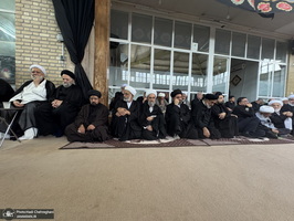 مراسم عزاداری روز تاسوعای حسینی در بیوت مراجع و علماء‎