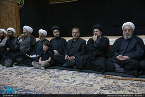 مراسم عزاداری شب تاسوعای حسینی در حرم مطهر امام خمینی (س)