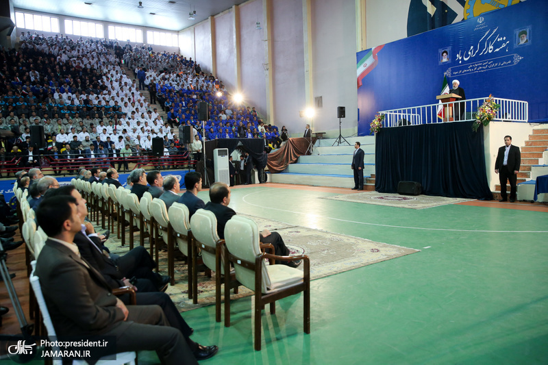 روحانی در جشنواره ملی قدردانی از کارگران