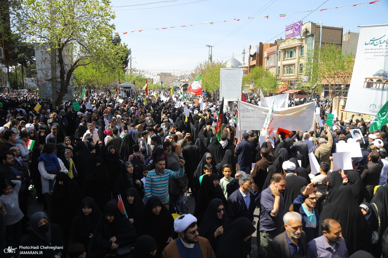 راهپیمایی باشکوه روز قدس در قم -1