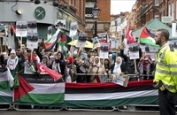 تظاهرات فلسطینی در لندن