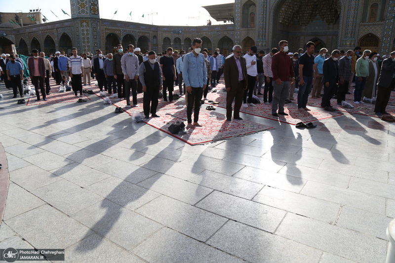 نماز عید سعید فطر در حرم حضرت فاطمه معصومه(س)