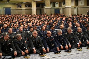 دیدار جمعی از فرماندهان و کارکنان نیروی هوایی ارتش با فرمانده معظم کل قوا