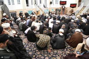 مراسم عزاداری شهادت امام صادق (ع)  در بیت آیت الله العظمی شبیری زنجانی