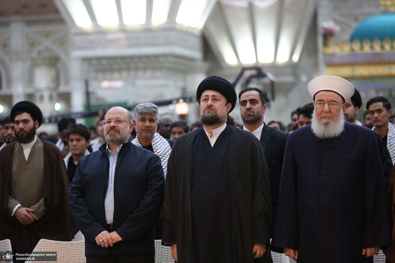 مراسم چهلم شهید سیدحسن نصرالله و سرلشکر نیلفروشان در حرم امام خمینی (س)