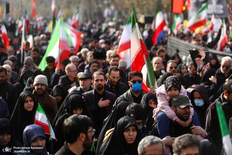 تشییع پیکرهای مطهر فرماندهان عالی‌رتبه نیروهای مسلح و جمعی از شهدای مردمی-2