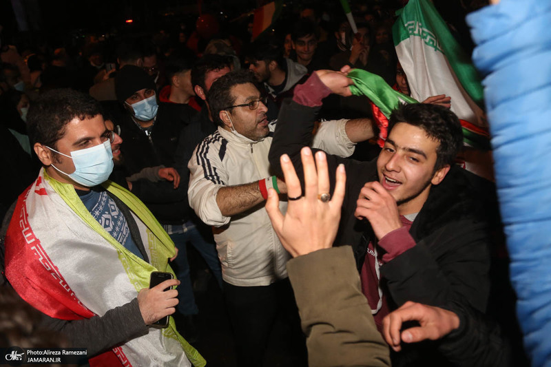 شادی مردم پس از صعود تیم ملی به جام جهانی قطر