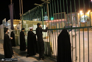 مراسم احیای شب بیست و یکم ماه رمضان در جوار حرم کریمه اهل بیت(س)