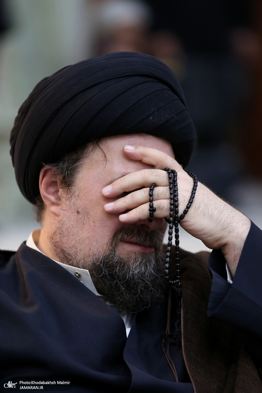مراسم عزادارای شب عاشورا در حرم مطهر امام خمینی