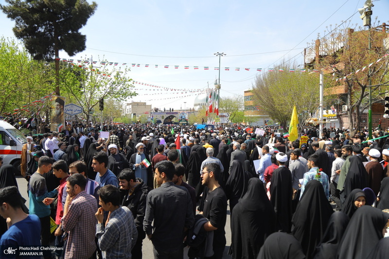 راهپیمایی باشکوه روز قدس در قم -1