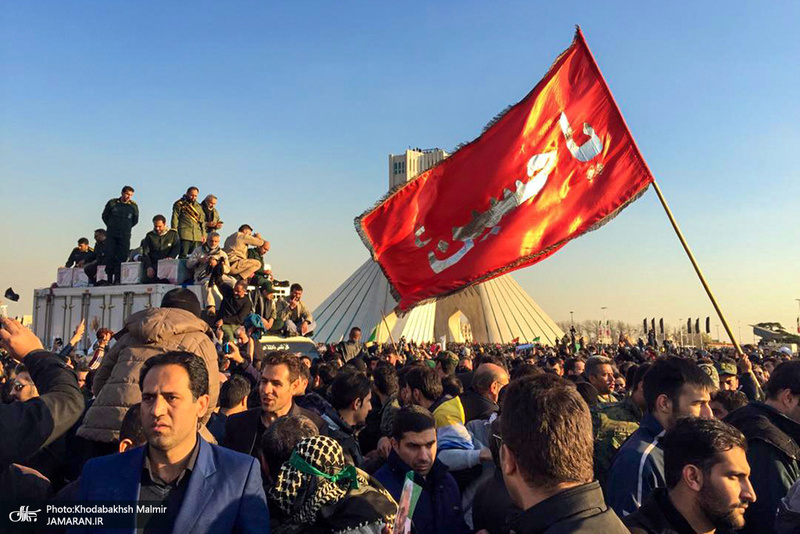 حضور میلیون ها تهرانی در تشییع پیکر مطهر سردار قاسم سلیمانی - 12