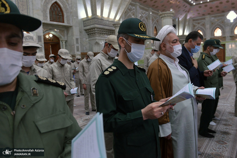 تجدید میثاق فرزندان کارکنان آماد و پشتیبانی سپاه با آرمان‌های حضرت امام(س)