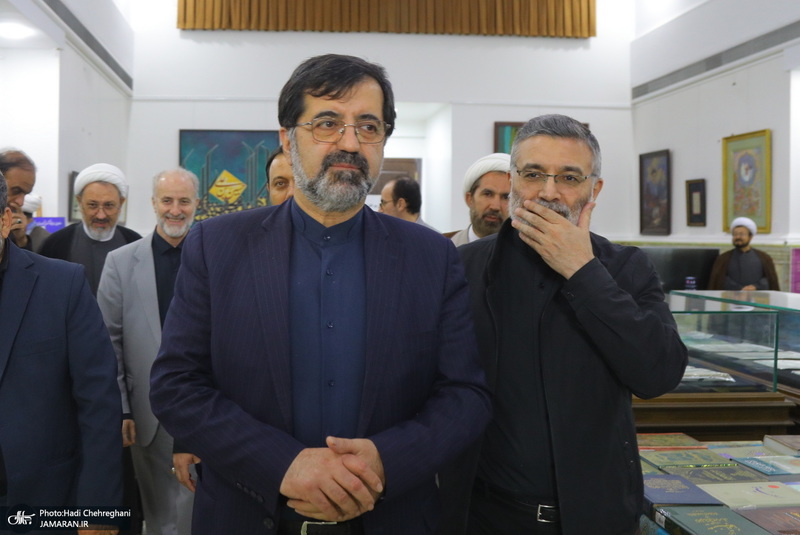 مراسم افتتاح دهمین نمایشگاه قرآن و عترت استان قم در مجتمع فرهنگی یادگار امام‎