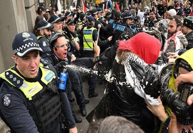 برخورد شدید با حامیان فلسطین در بلژیک