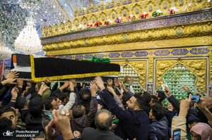 تشییع باشکوه شهیدان سردار قاسم سلیمانی و ابومهدی المهندس در کربلا و نجف