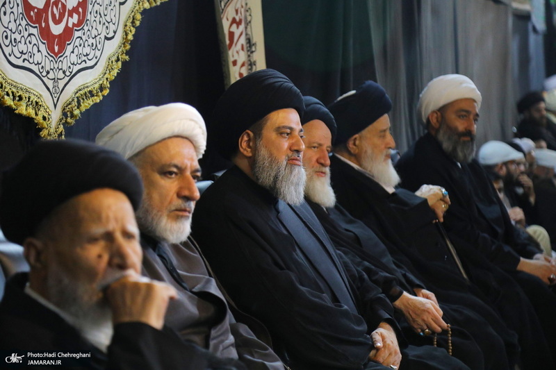 مراسم عزاداری دهه اول ماه صفر در بیت آیت الله شاه آبادی در قم‎