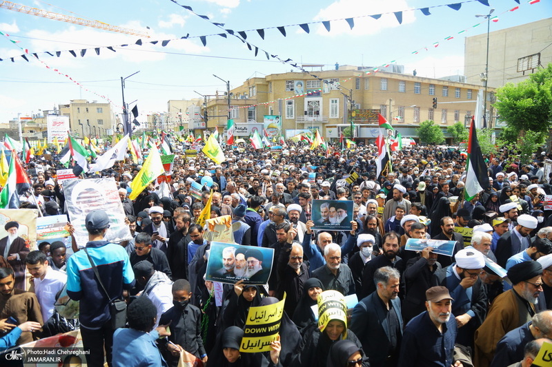 راهپیمایی باشکوه روز قدس در قم - 1