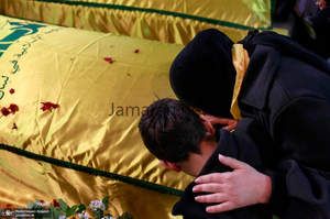 مراسم تشییع شهدای حزب الله در بیروت