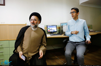 حضور محمد علی ابطحی در تحریریه جماران