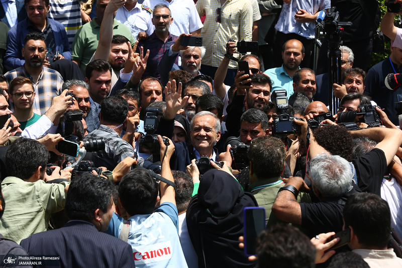 حضور مسعود پزشکیان در انتخابات ریاست جمهوری چهاردهم