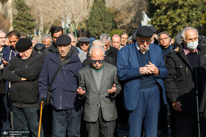 مراسم تشییع پیکر رضا رئیس طوسی استاد دانشکده حقوق و علوم سیاسی دانشگاه تهران