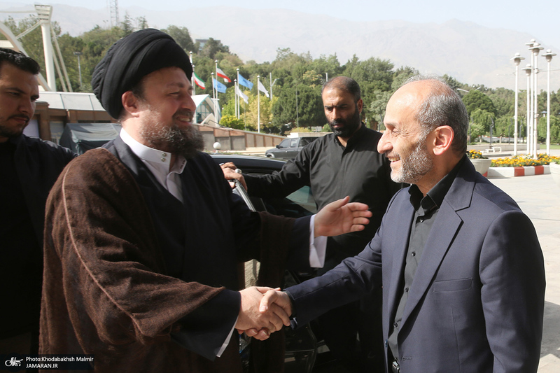 بازدید سید حسن خمینی از ساختمان شیشه ای صداوسیما