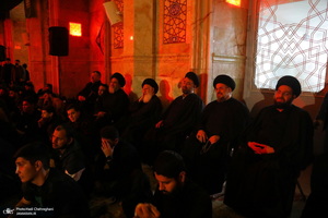 مراسم عزاداری شهادت حضرت فاطمه زهرا (س) در مسجد اعظم قم‎