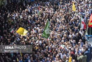 تشییع پیکر مطهر خانواده شهید حمله تروریستی رژیم صهیونیستی در ساری