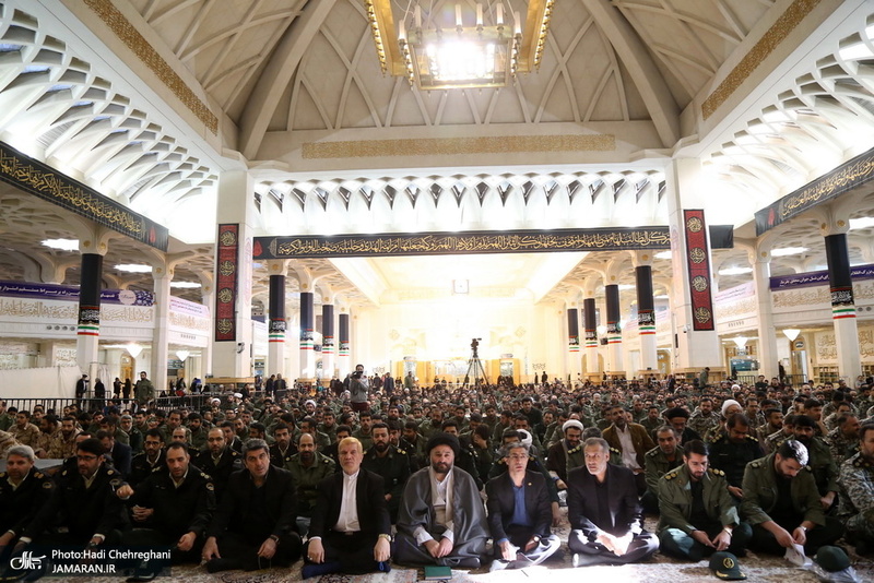 مراسم 12 بهمن و گلباران بیت امام خمینی(س) در قم