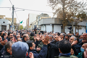 مراسم تشییع سید ابوالفضل کاظمی از مسجد توفیق