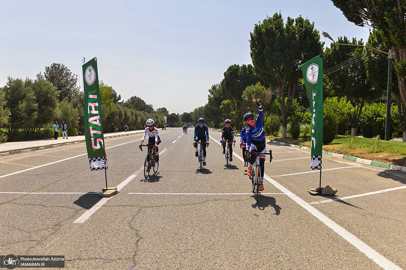 آخرین روز مسابقات دوچرخه سواری قهرمانی کشور جاده بانوان در حرم مطهر امام خمینی(س)