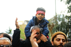 دسته عزاداری شهادت حضرت علی (ع) با حضور آیت‌الله العظمی وحید خراسانی