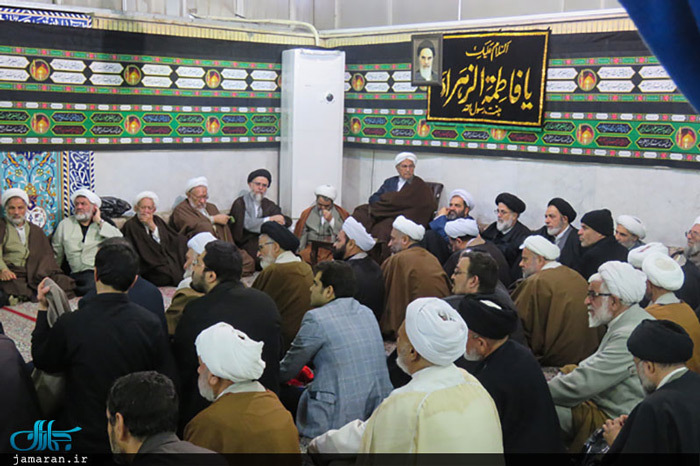 مراسم عزاداری ایام فاطمیه(س) در دفتر آیت الله العظمی صانعی در قم