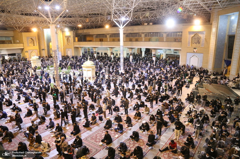 مراسم احیای شب بیست و یکم ماه رمضان در حرم کریمه اهل بیت(س)