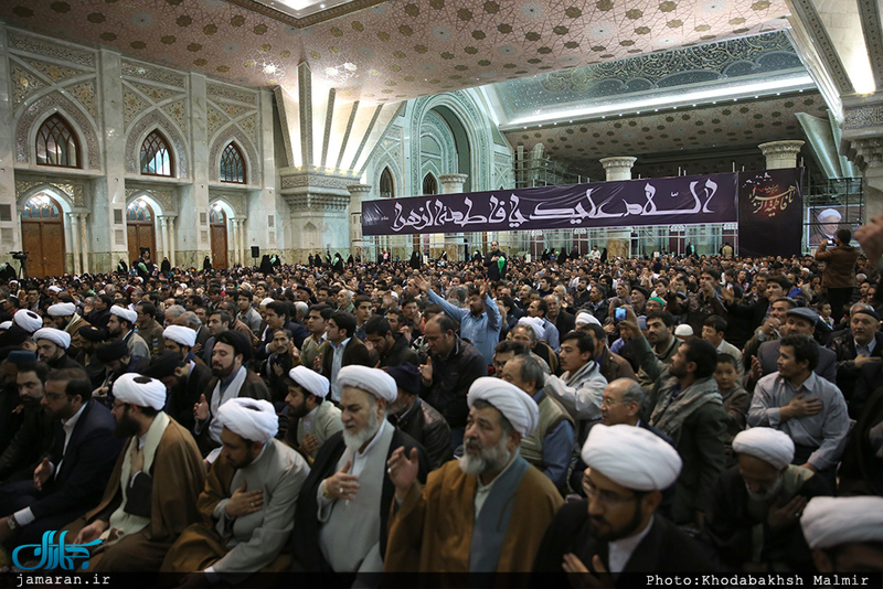 مراسم شب شهادت حضرت فاطمه زهرا(س) در حرم امام خمینی