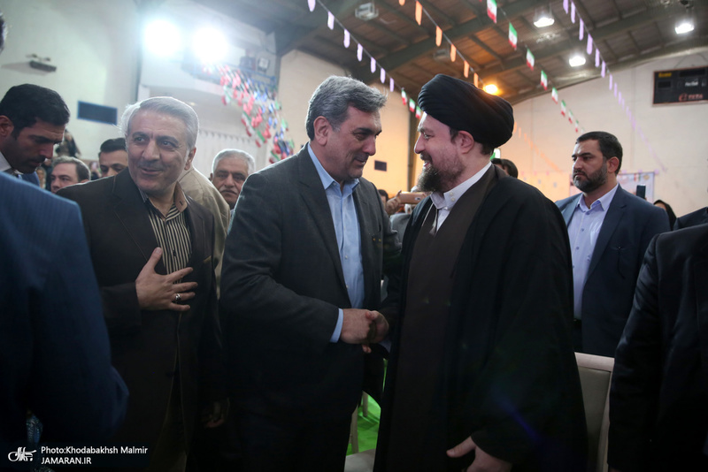 حضور سید حسن خمینی در آیین نامگذاری مجموعه ورزشی استاد کهندل