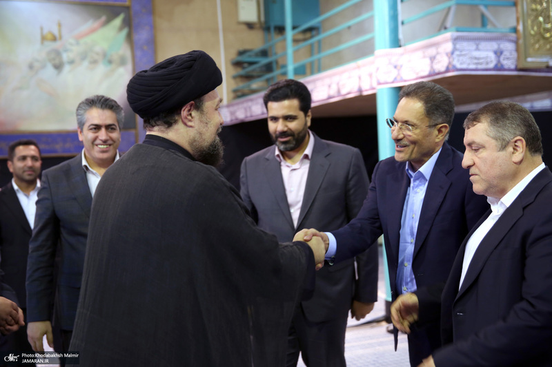 دیدار مدیرعامل بانک ملی ایران ابوالفضل نجارزاده و اعضای هیئت عامل با سید حسن خمینی