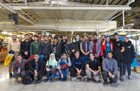 بازدید دانشجویان دانشگاه شریف از خطوط تولید کارخانه بهمن موتور (1)